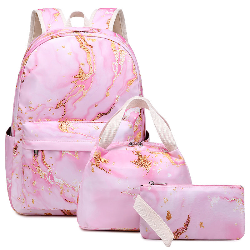 Magic Color Three-piece Set Female Sweet Backpacks