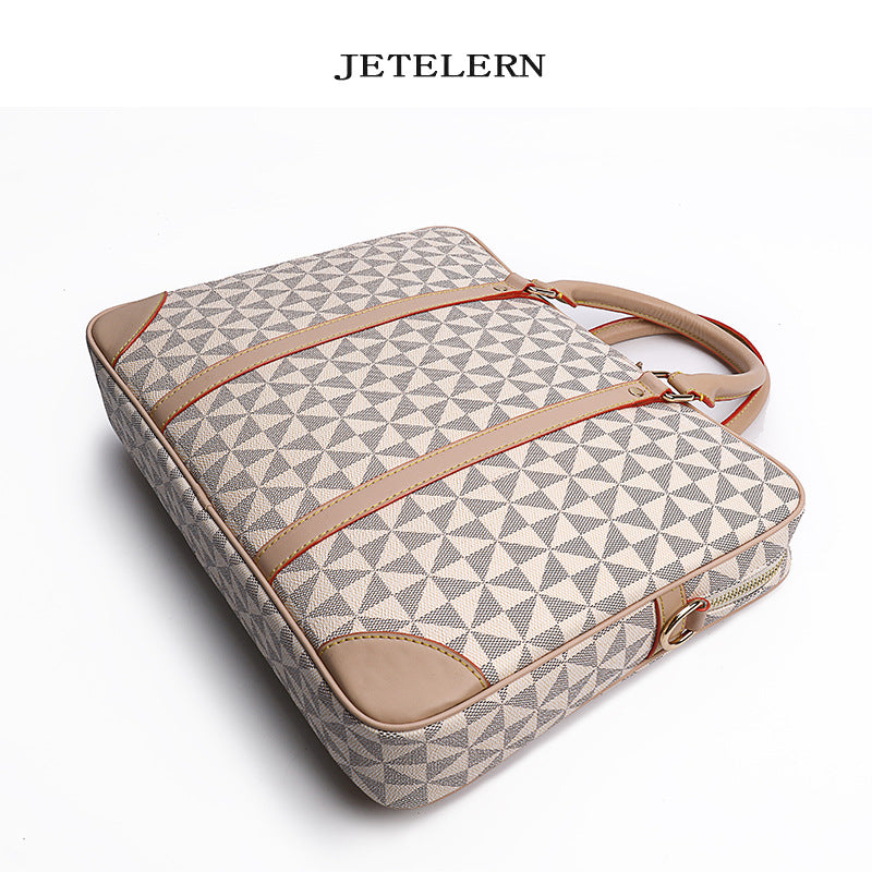 Durable Unisex Computer Spring Fashion Geometric Handbags