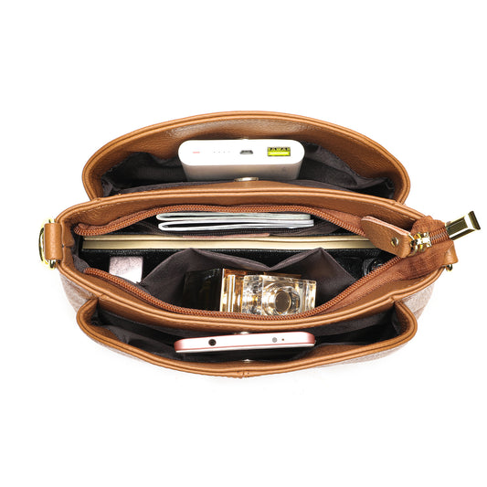 Women's Leather Large Capacity High-grade First Layer Crossbody Bags