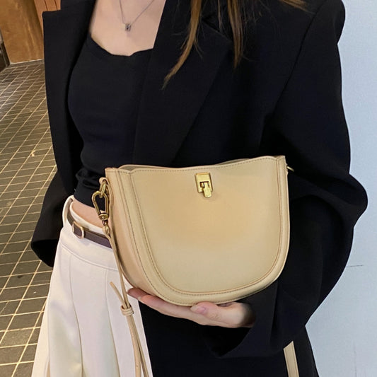 Women's Cowhide Minority Simple Fashion Zipper Little Crossbody Bags
