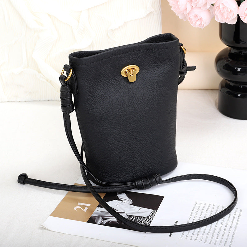 Women's Mobile Leather Mini Cowhide Simple Versatile Phone Bags