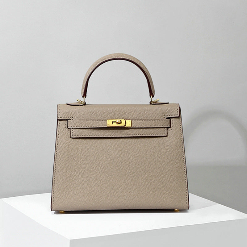 Women's Genuine Leather Advanced Texture Palm Print Kelly Crossbody Bags
