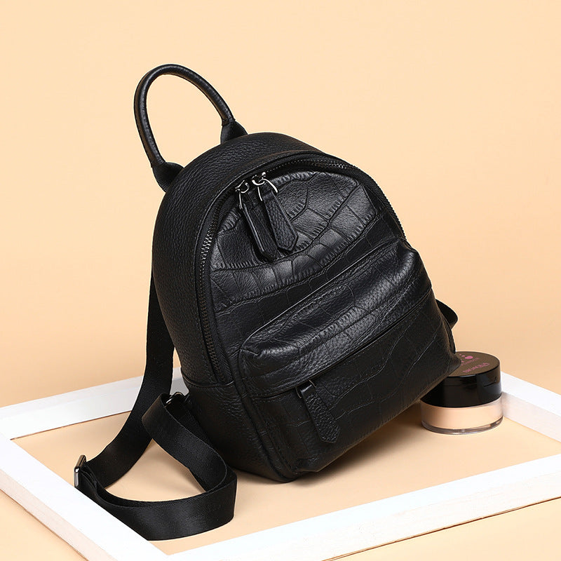 Durable Charming Leather Fashion Female Commuter Backpacks