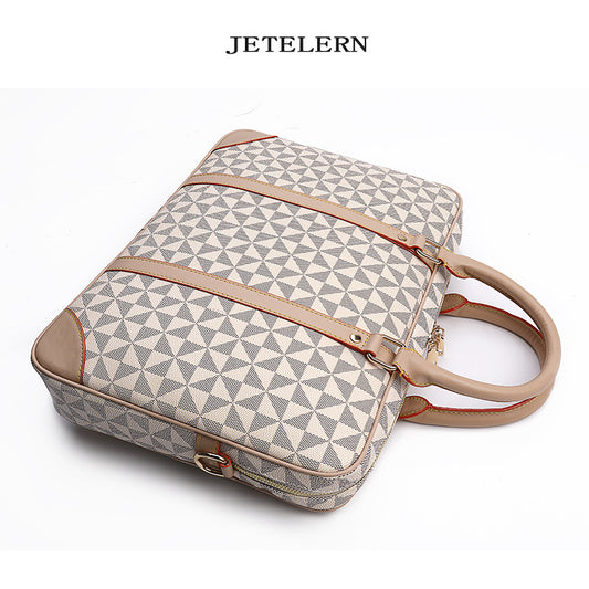 Durable Unisex Computer Spring Fashion Geometric Handbags