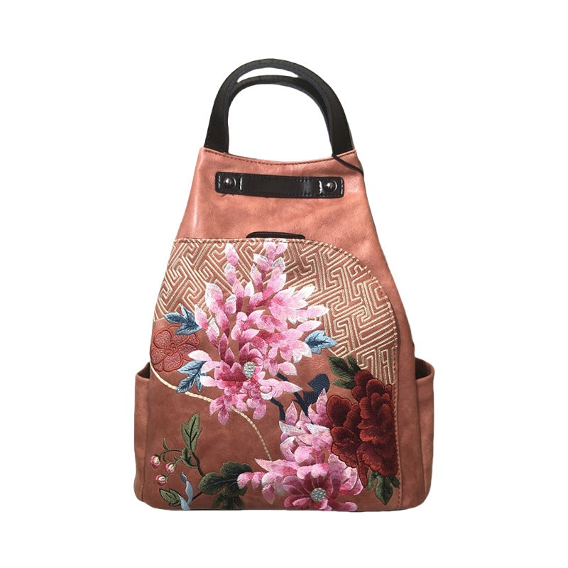 Women's Retro Chinese Style Embroidery With Cheongsam Backpacks