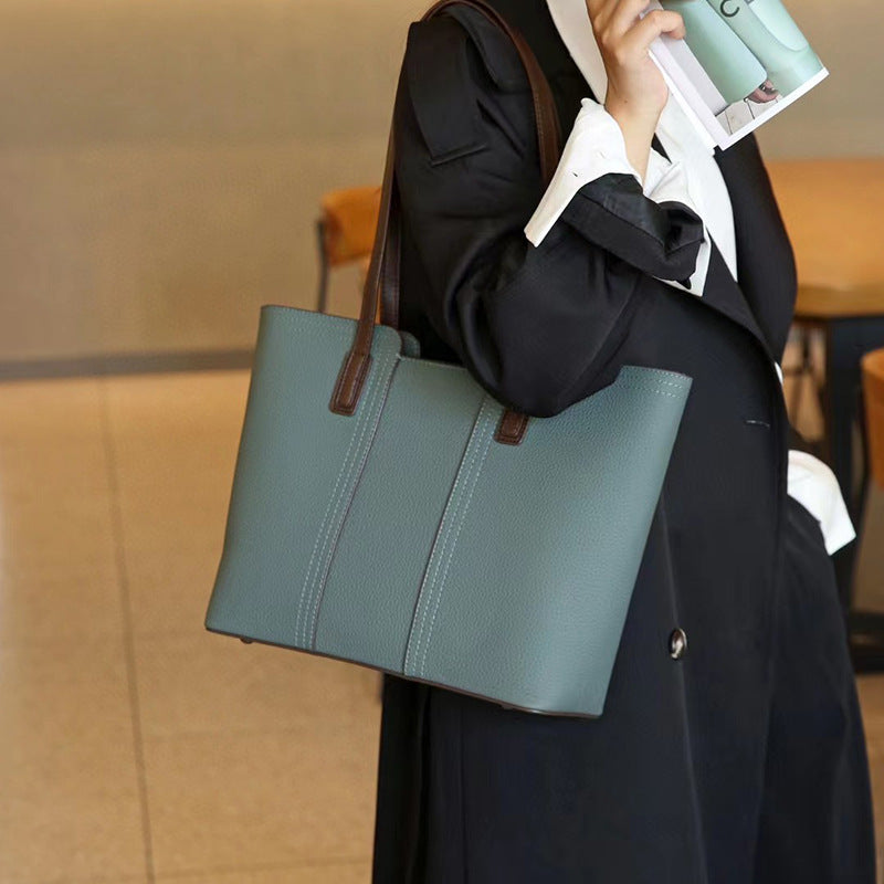 Women's Genuine Leather Big Commuter Large Capacity Tote Bags