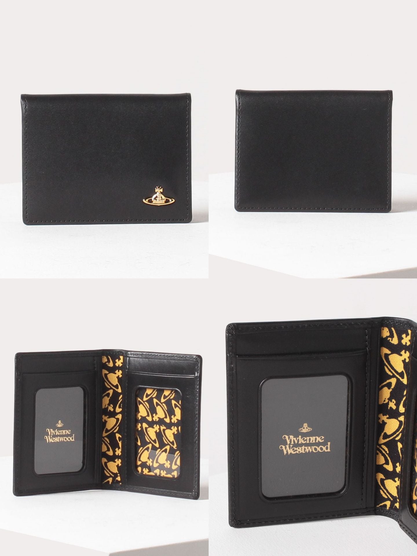 British Niche Solid Color Saturn Clutch Card Holder