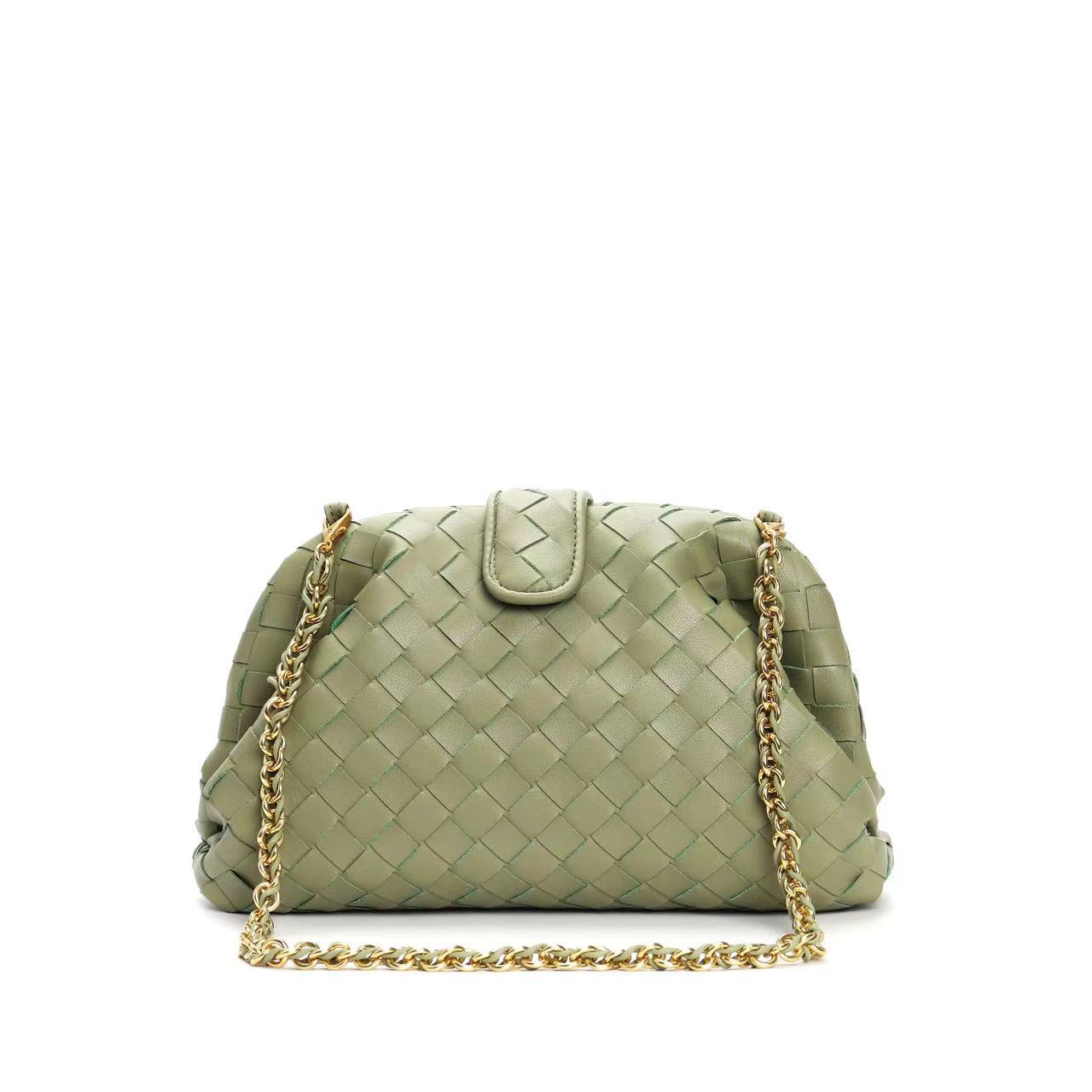 Women's Genuine Leather Woven Fashion Niche Cow Shoulder Bags