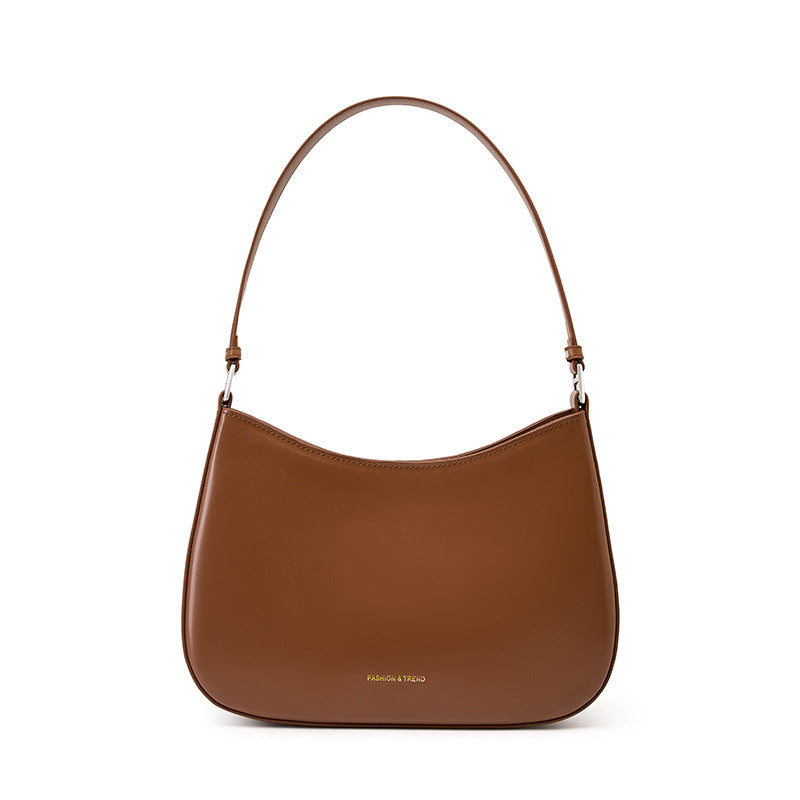 Women's High-grade Design Baguette Genuine Leather Fashion Tote Bags