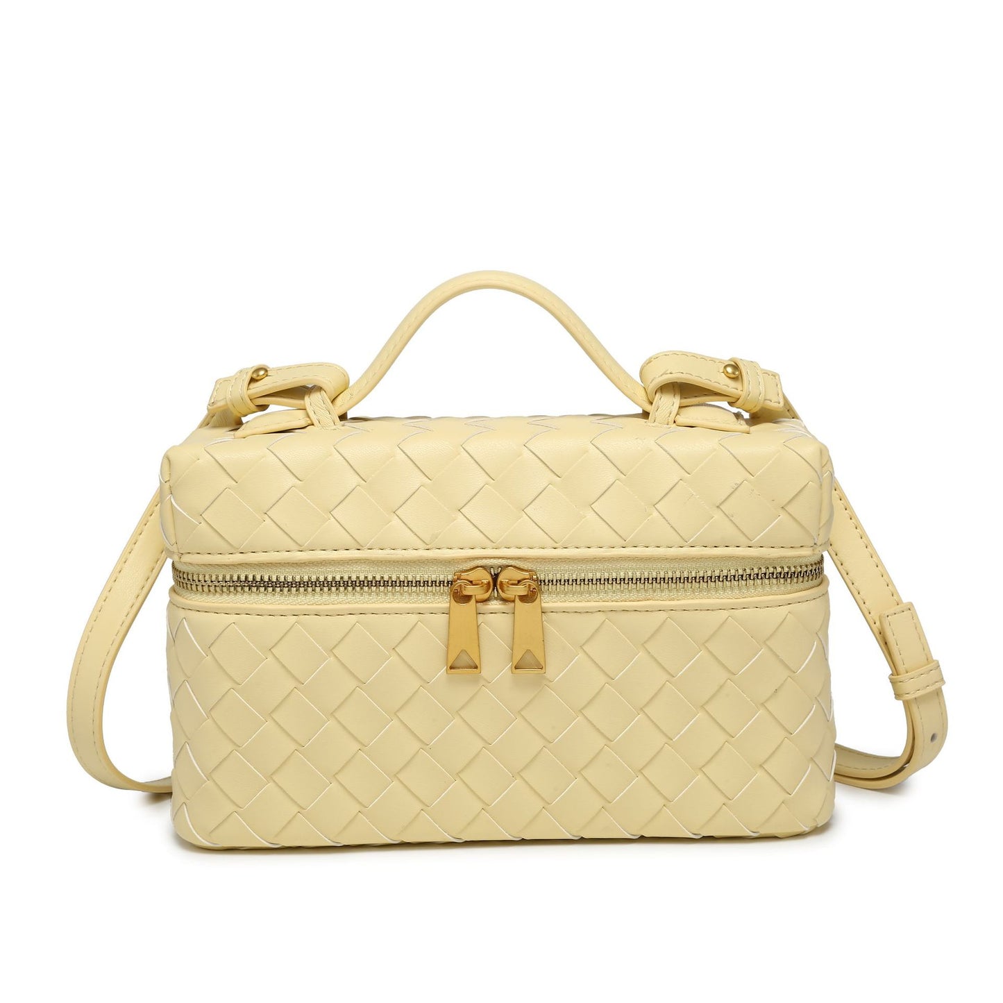 Women's Woven Box Lunch Retro Fashion For Small Square Bags