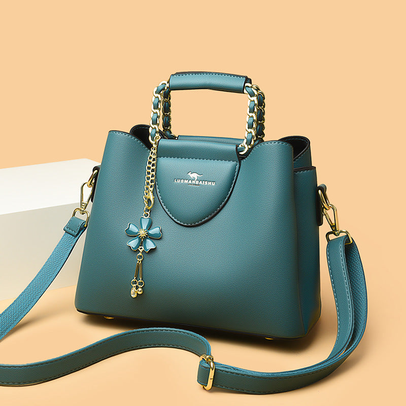 Women's Size Large Capacity Soft Leather To Bucket Bags