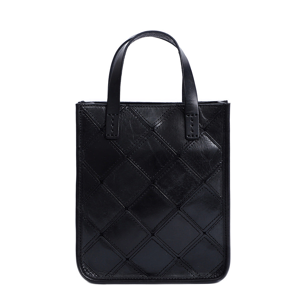 Women's Genuine Leather For Retro Patchwork Trendy Shoulder Bags