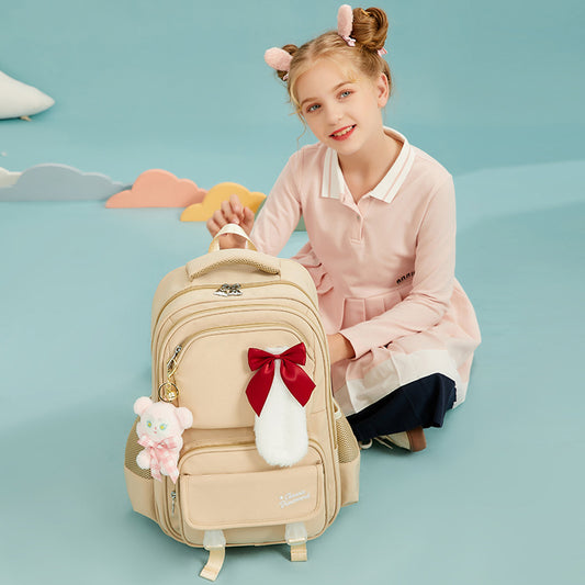 To Primary Female Burden Relief Spine Protection Ultra Light Elementary School Students' Schoolbags