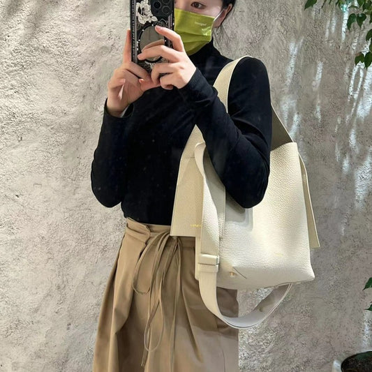 Women's Series Large Medium Size Cow Leather Tote Bags