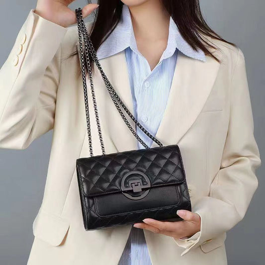 Women's Genuine Leather Fashion One Versatile Chain Bags