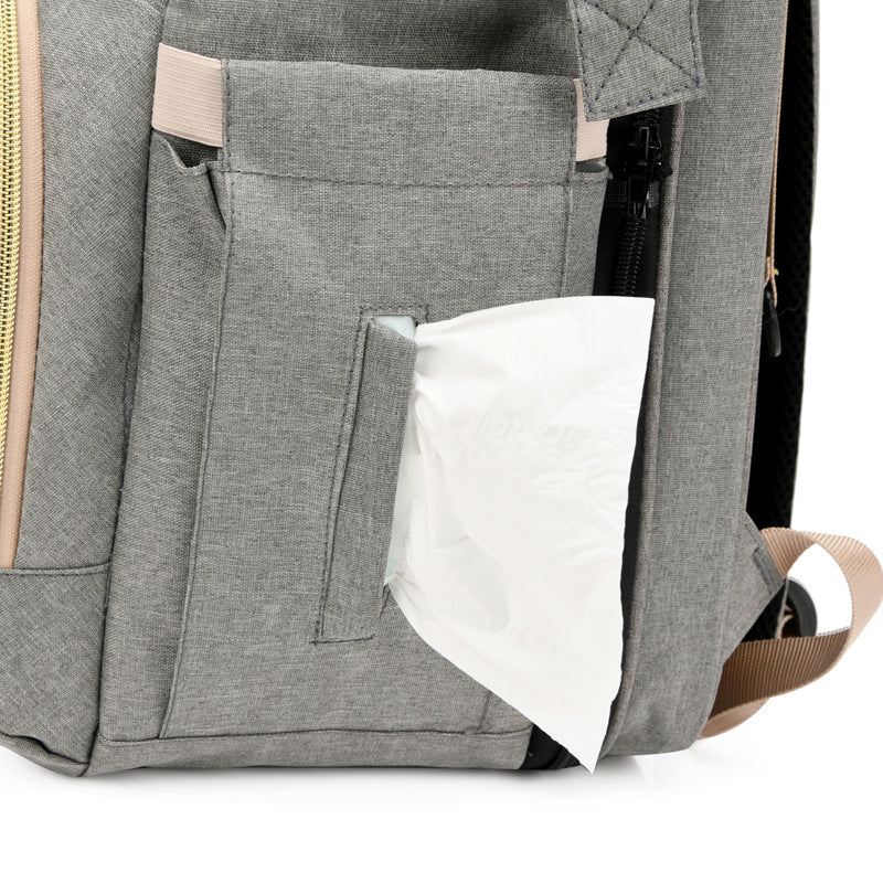 Folding Crib Mummy Bed Diaper Fashion Mom Bags