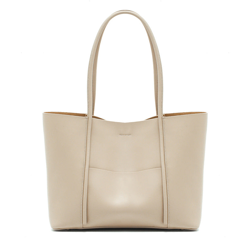 Women's Genuine Leather High-grade Niche Large Capacity Tote Bags