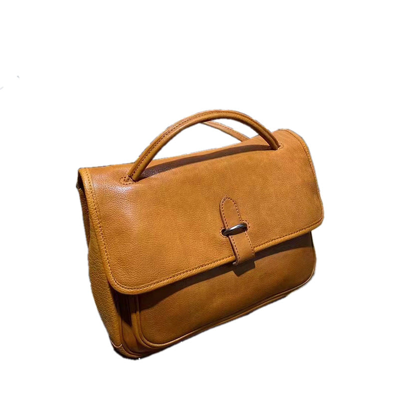 Women's Handmade Cowhide Advanced Texture Design Commuter Shoulder Bags
