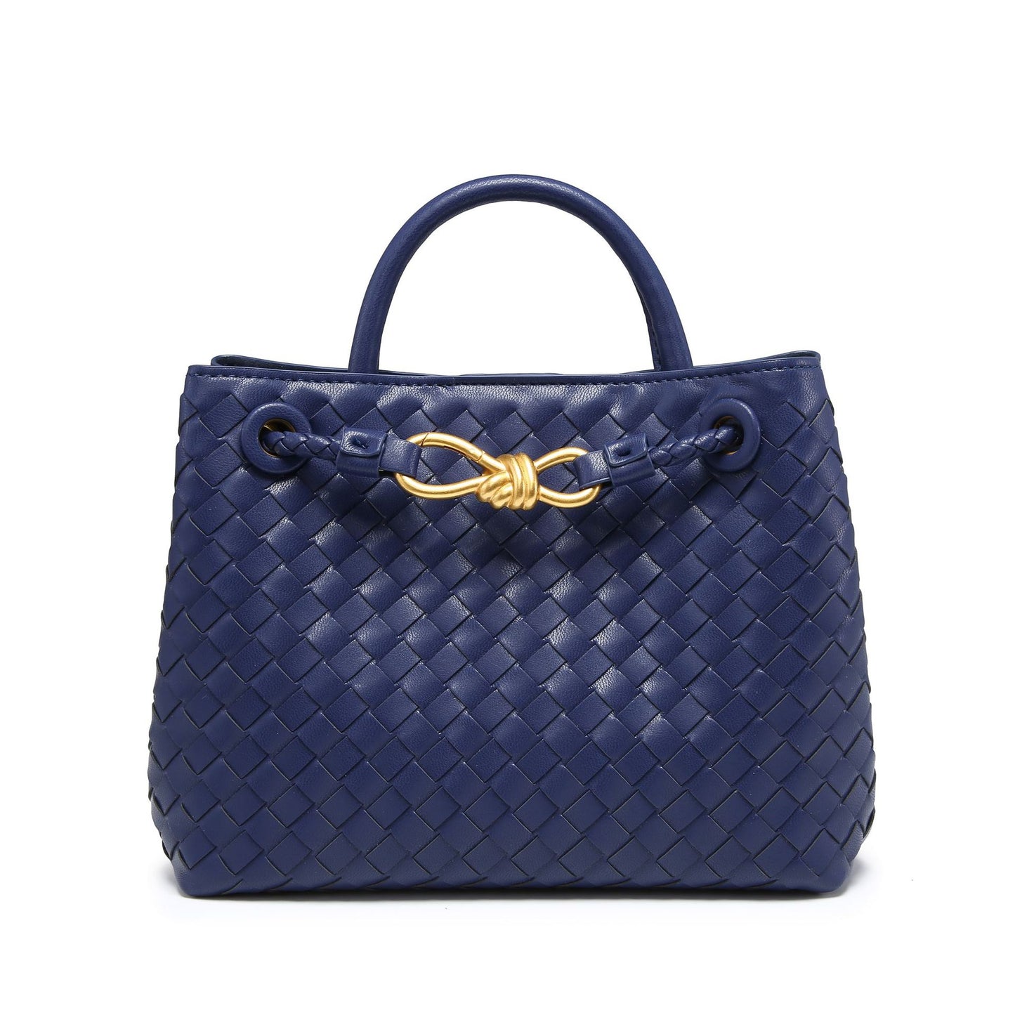 Creative One-piece Batch Hand-woven Bow Metal Small Square Bags