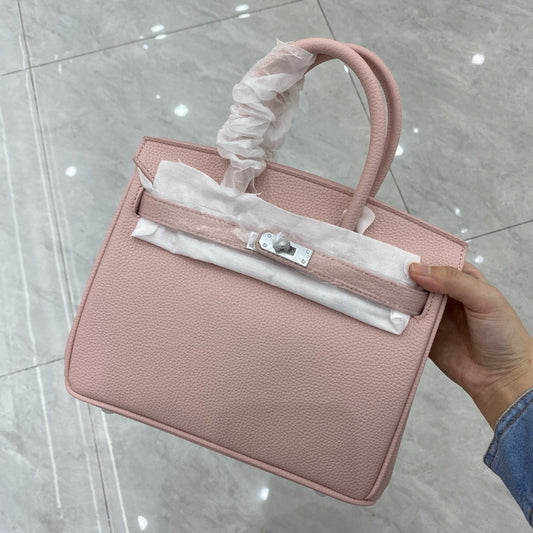 Women's Pattern Cowhide Leather Platinum Portable Versatile Handbags