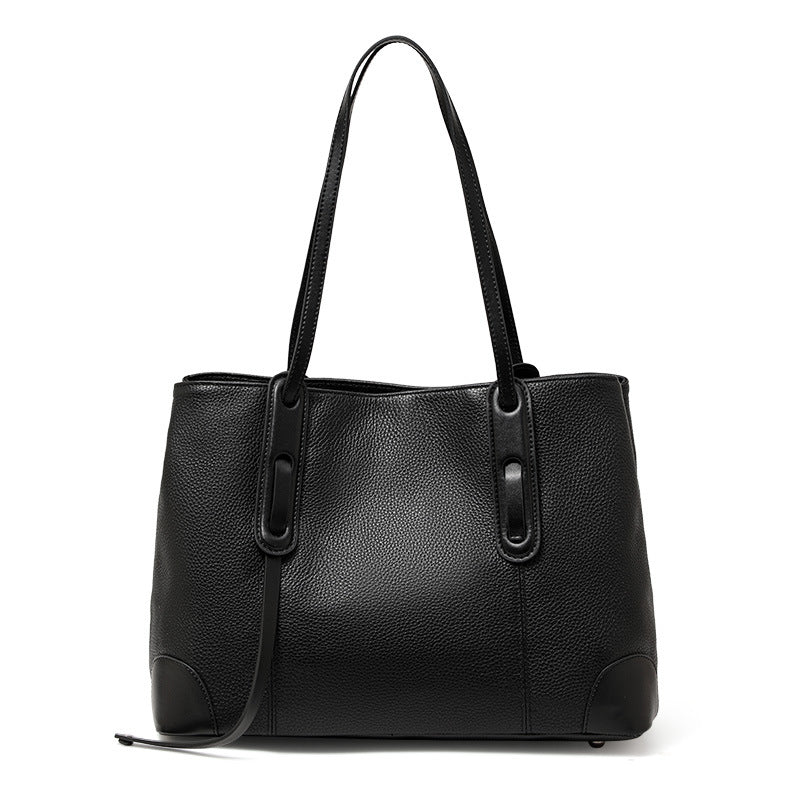 Women's Leather Fashionable Large Capacity Soft Big Shoulder Bags