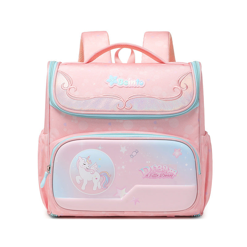 Children's Horizontal Cartoon Lightweight Burden Alleviation Spine Elementary School Students' Schoolbags