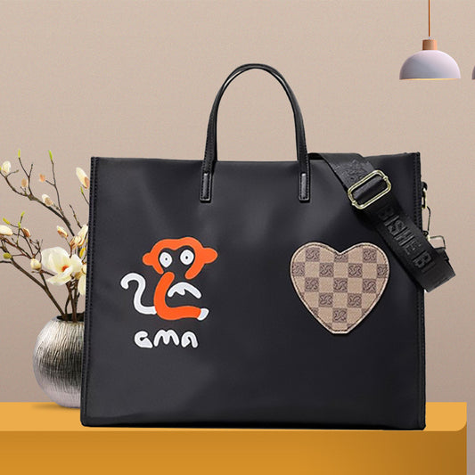 Women's Cloth Hand Shopping Fashion On One Tote Bags