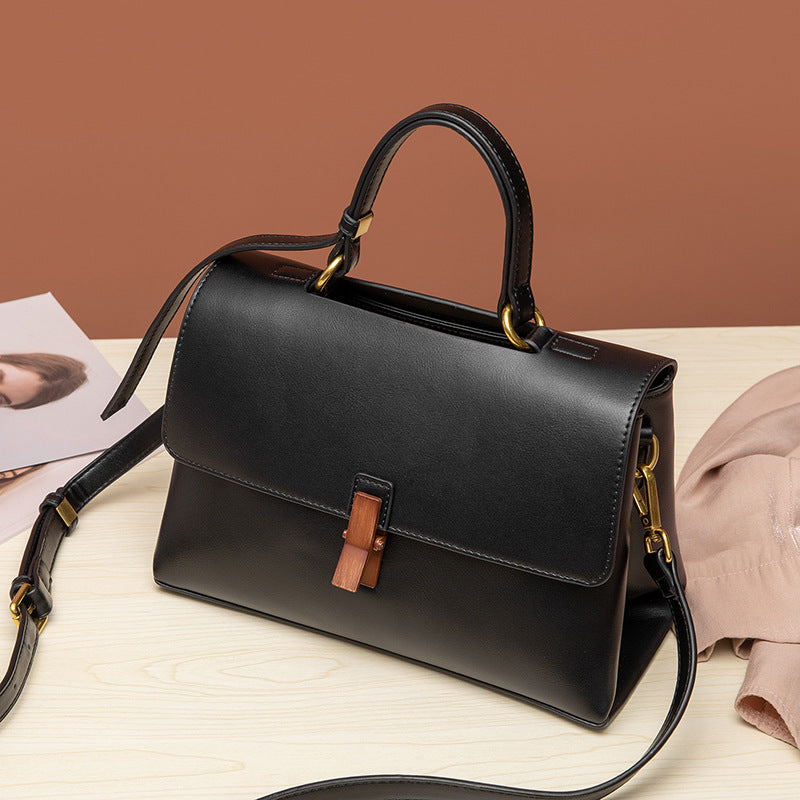 Spring Fashion Simple Wooden Twist Female Shoulder Bags