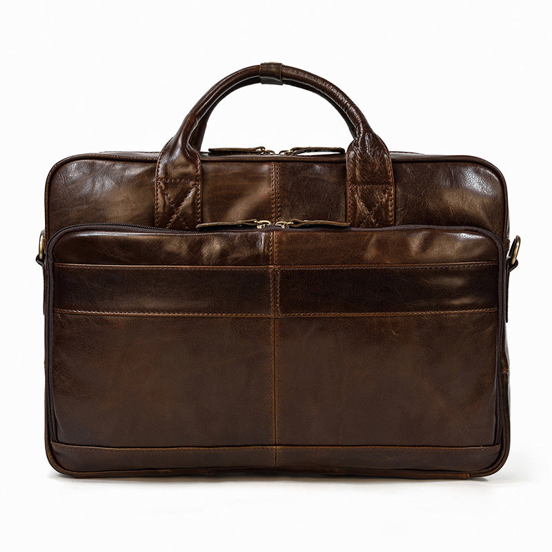 Men's Leather Vintage Business Commuter Computer Men's Briefcases