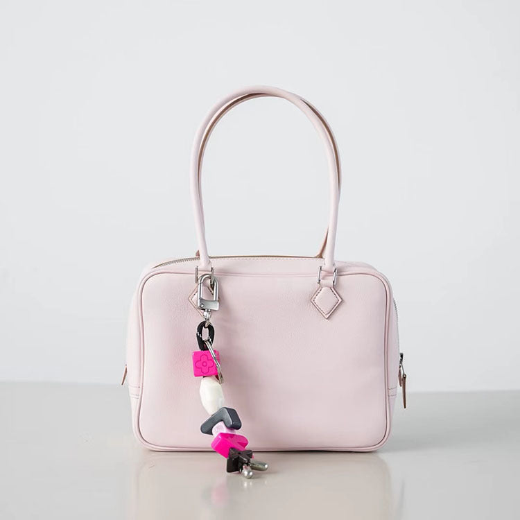 High-grade All-steel Leather Feather Portable Light Small Square Bags