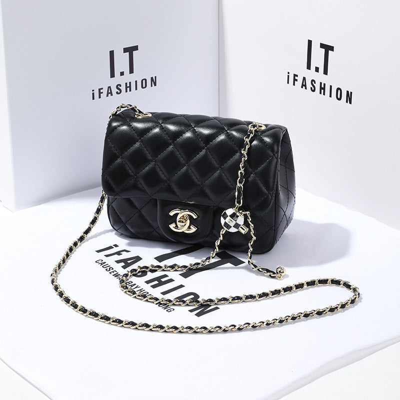 Women's Classic Style Rhombus Chain Fat Underarm Crossbody Bags