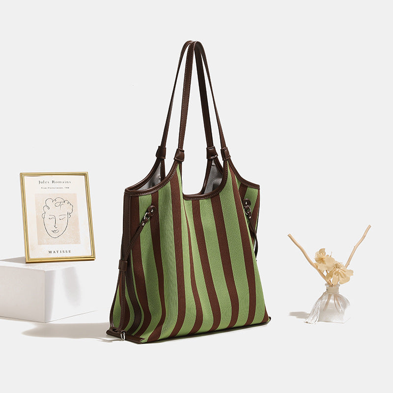 Women's Fashion Canvas Underarm Versatile Large Capacity Tote Bags