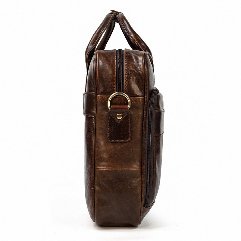 Men's Leather Vintage Business Commuter Computer Men's Briefcases