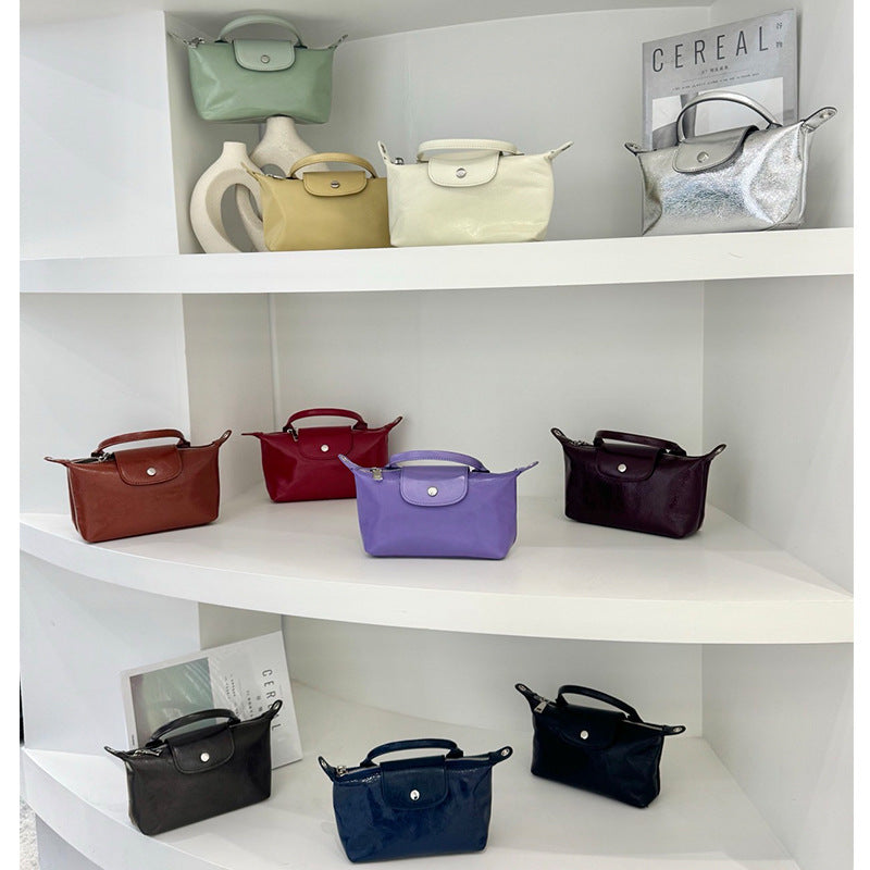 Women's Mini Dumpling Fashion Commuter First Layer Shoulder Bags