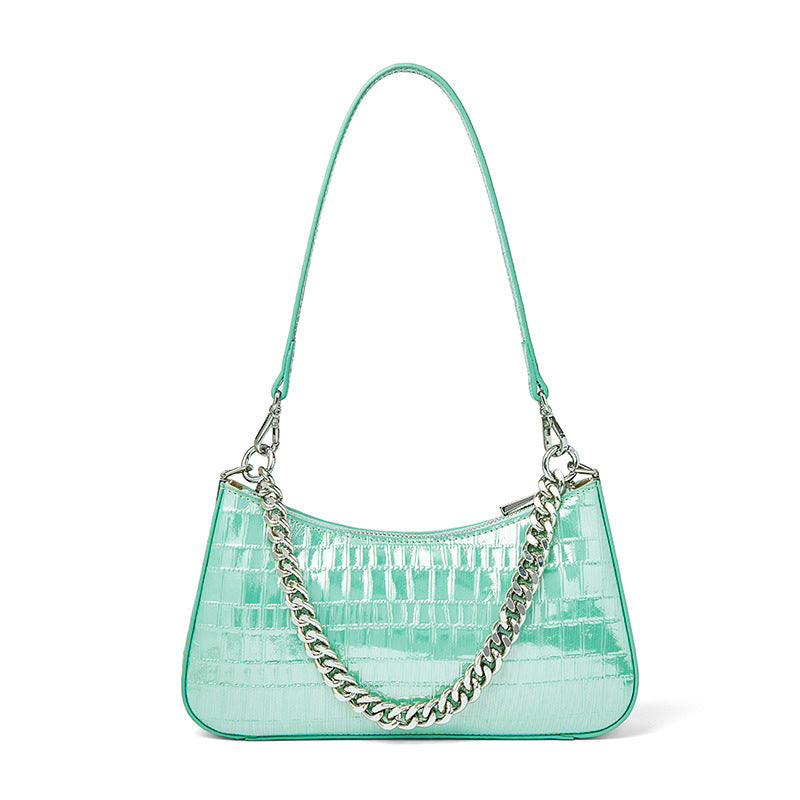 Women's Leather Minority First Layer Chain High-grade Armpit Bags