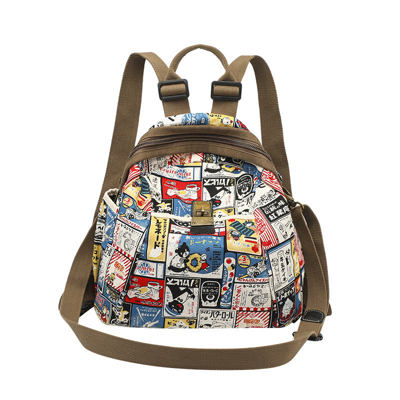 Unique Graceful Fashionable Cotton Linen Leisure Backpacks