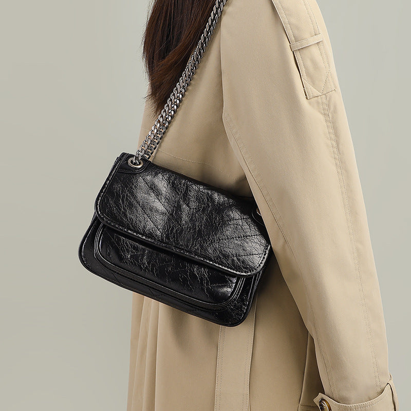 Pretty Women's Stray Underarm Chain Leather Shoulder Bags