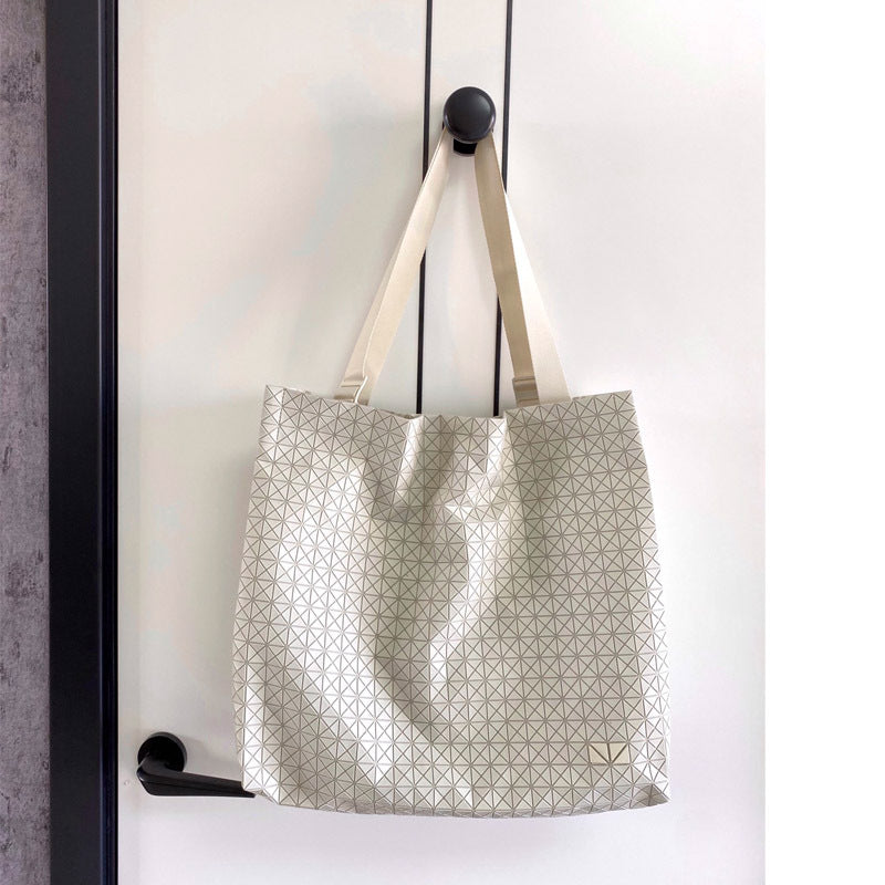 Women's Original Autumn Geometric Silicone Rhombus Large Capacity Tote Bags