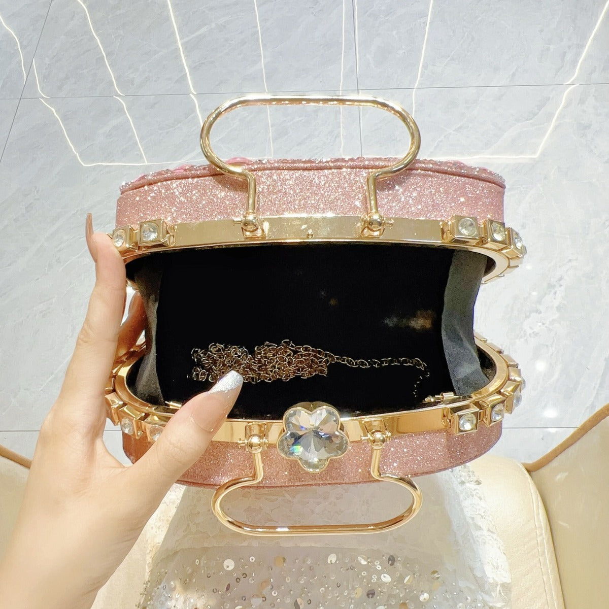 Shiny High-density Elegant Wedding Cheongsam Full Bags