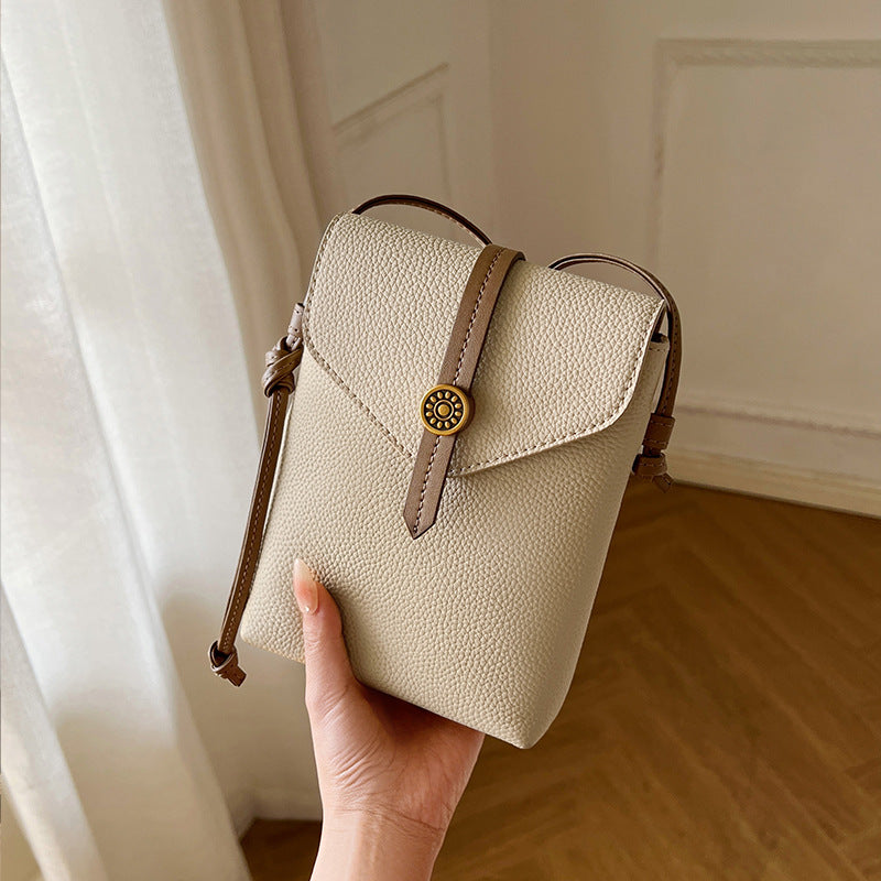 Women's Graceful Leather Mini Clothes Mobile Bags