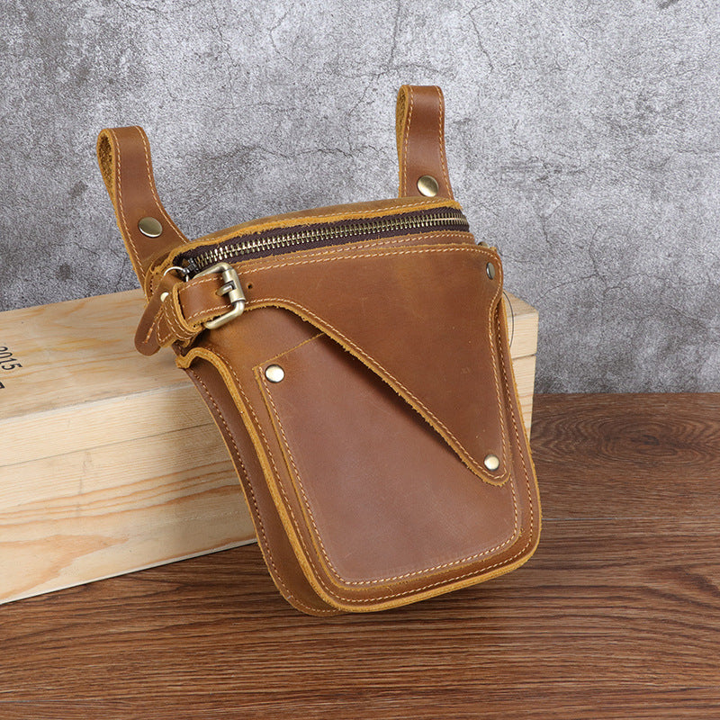 Men's Harley Knight Retro Crazy Horse Top Men's Waist Packs