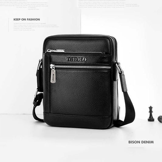 Men's Paul Textured Business Fashion Trendy Men's Messenger Bags