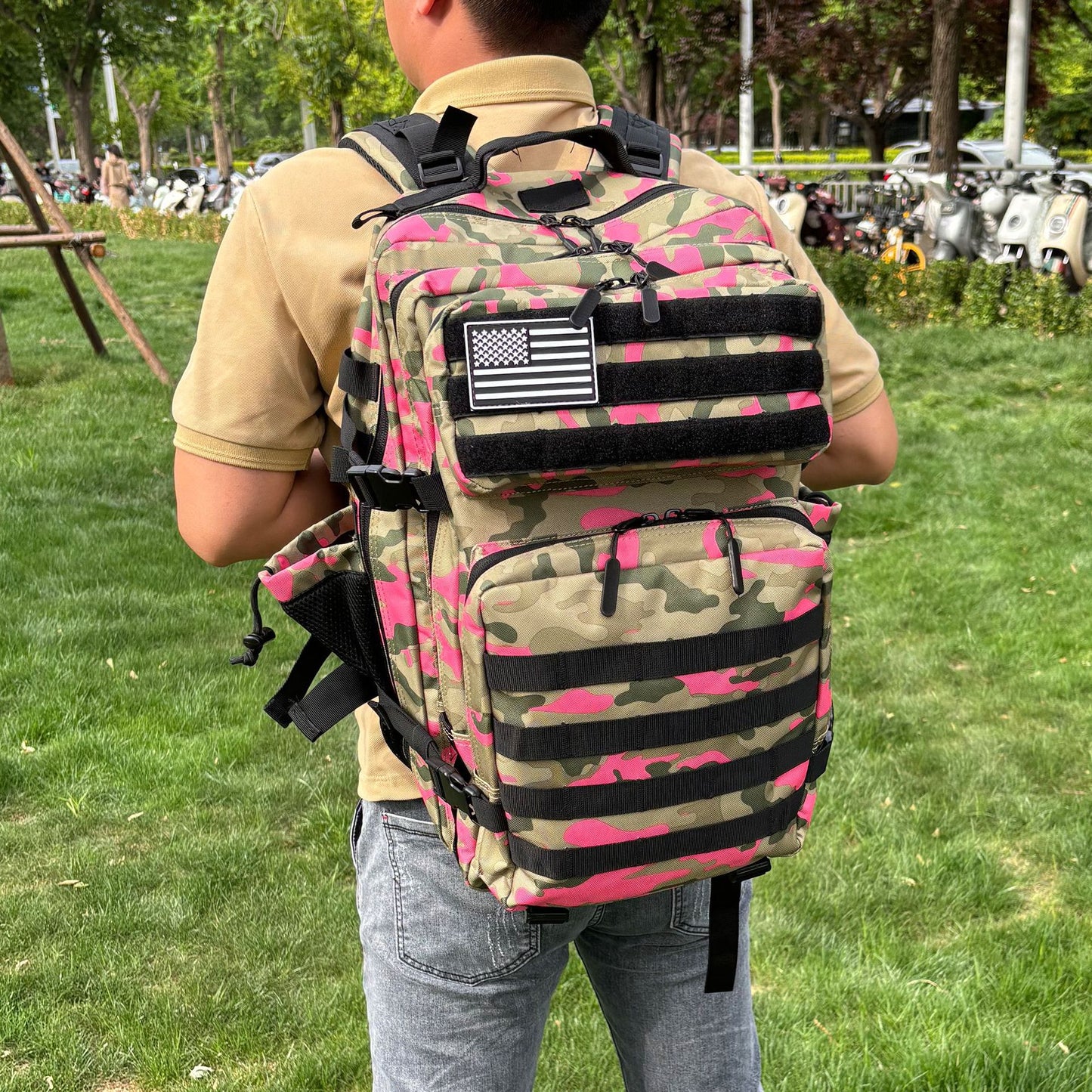 Camouflage Large Capacity Velcro Hard-wearing Waterproof Backpacks