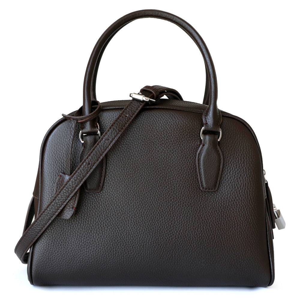 Women's High-grade First Layer Cowhide Bowling Chloe Handbags
