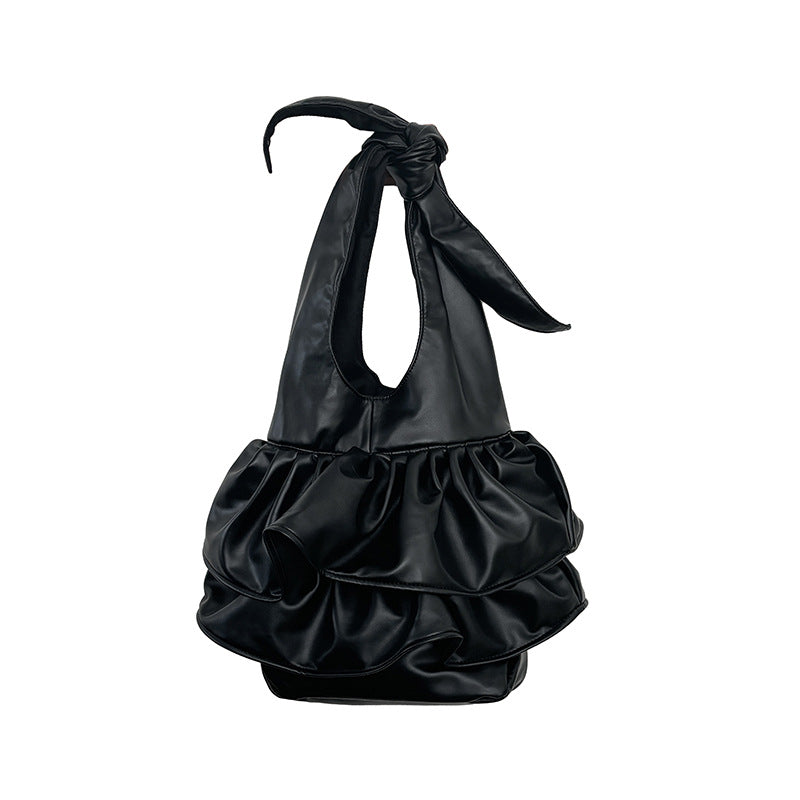 Summer High-grade Minority Ruffled Large Capacity Shoulder Bags