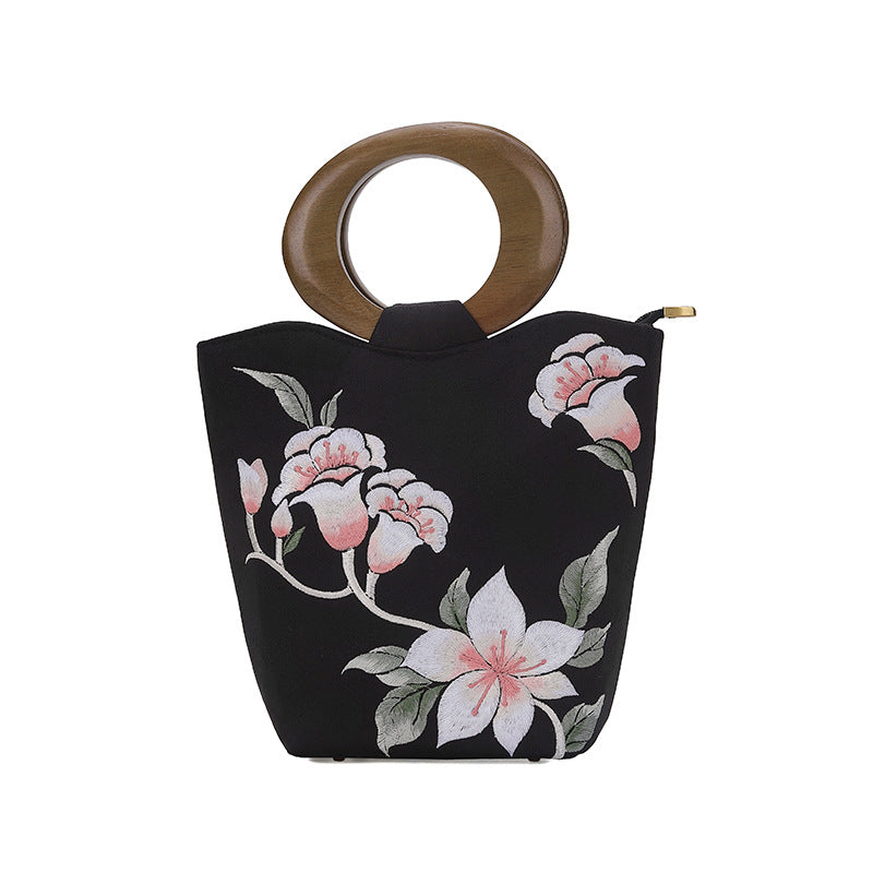 Bamboo Wooden Ethnic Style National Ancient Handbags