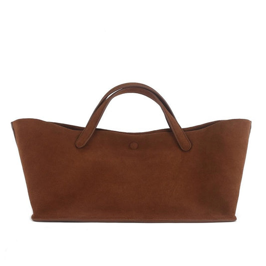 Women's Portable Simple Style Commuter High-grade Large Handbags