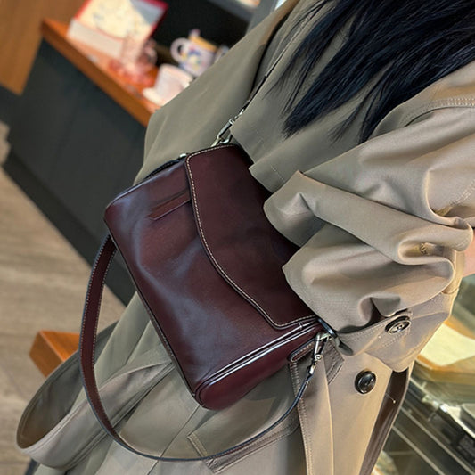 Women's Large Capacity Underarm First Layer Cowhide Shoulder Bags