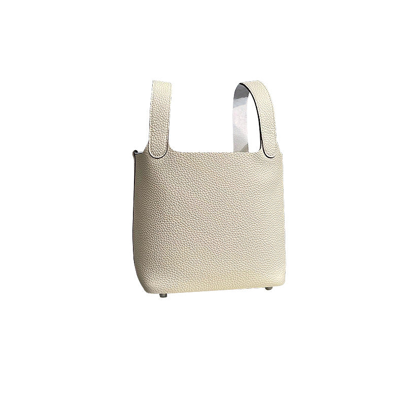 Women's Vegetable Basket Portable Large Capacity Textured Handbags