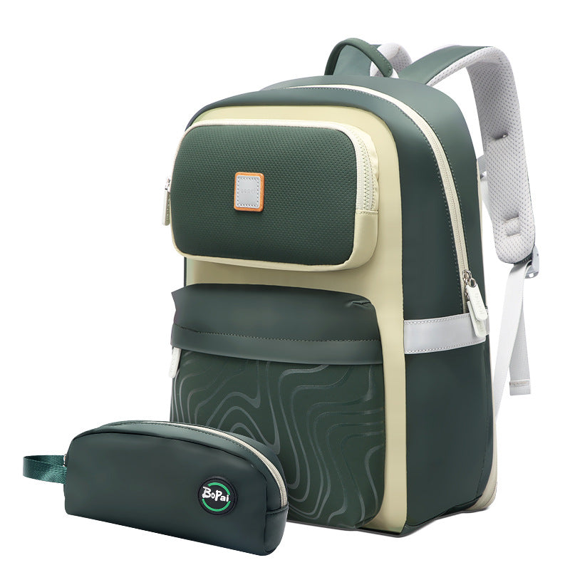 Women's & Men's & Lightweight Large Capacity Junior's Shock Elementary School Students' Schoolbags
